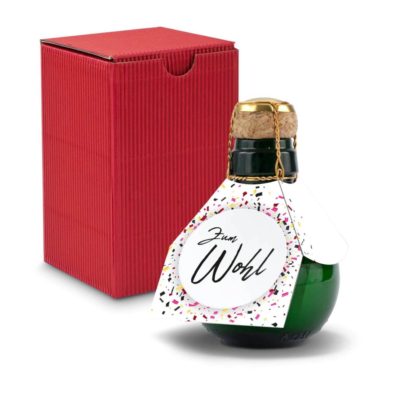Kleinste Sektflasche der Welt! Zum Wohl - Inklusive Geschenkkarton in, 125 ml