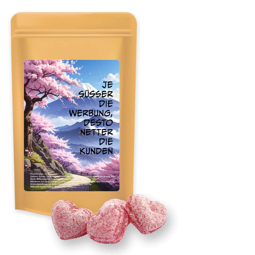 Kirschbonbons mit Magnesium, ca. 80g, Standbeutel Midi