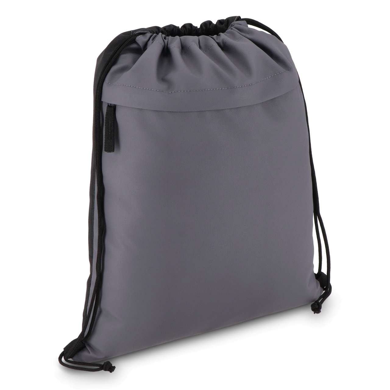 PU-beschichtete R-PET 600D Kordeltasche 33 x 42 cm