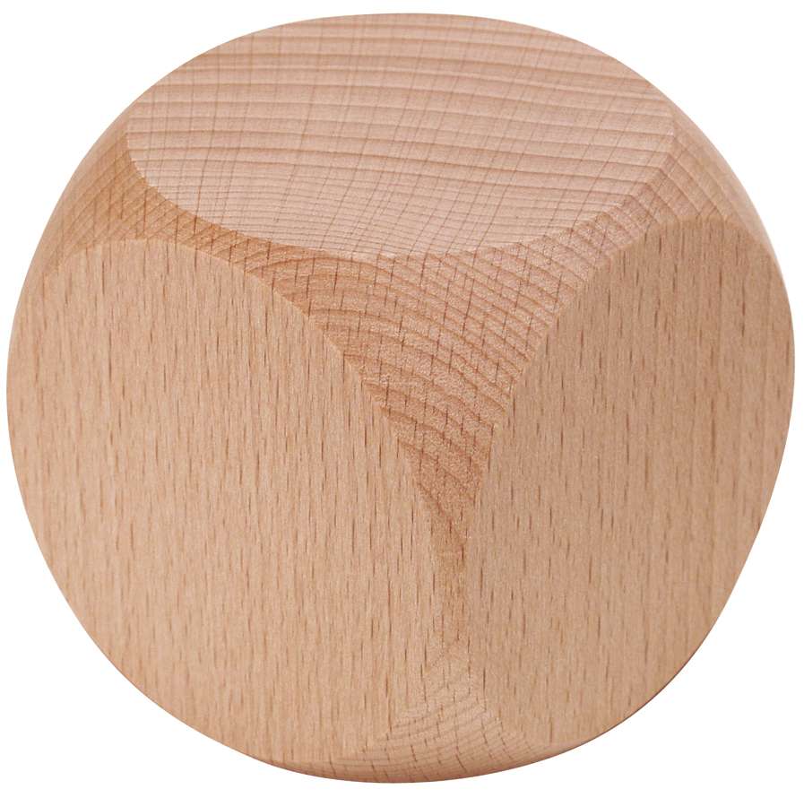 Würfel aus Buche, 60 mm