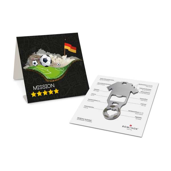 Geschenkartikel / Präsentartikel: Key Tool Football WM Edition, Multifunktionswerkzeug in Trikot-For