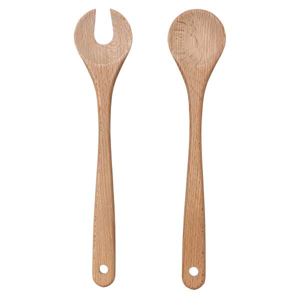 Salatbesteck 30cm Buche