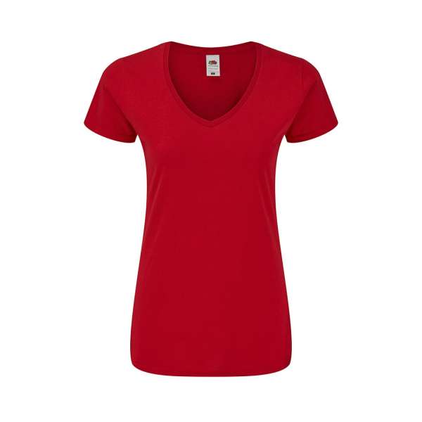Frauen Farbe T-Shirt Iconic V-Neck