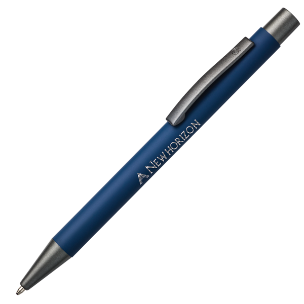 BARBADOS soft touch Kugelschreiber mit Spiegel Gravur