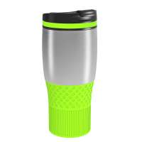 Becher silber, Ring hellgrün, Hülle hellgrün