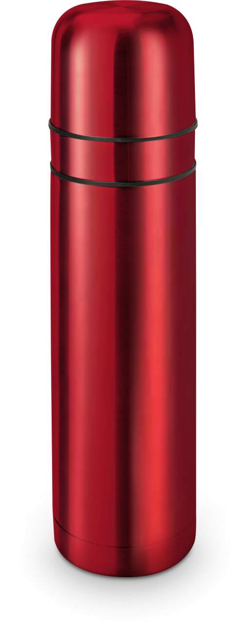 ROMINOX® Isolierkanne // Cup in Cup - mit 2 Deckeln - Rot