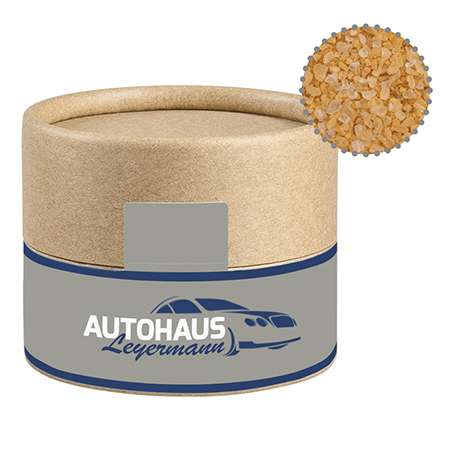 Gewürzmischung Rauch-Salz grob, ca. 75g, Kraftpapierdose Mini