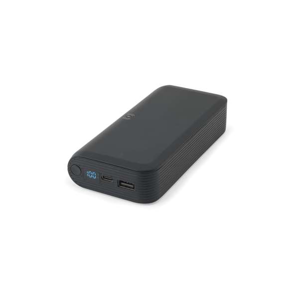 BECKER 20 20'000 mAh Powerbank aus recyceltem ABS (100% rABS) mit 15W superschnellem kabellosem Lade