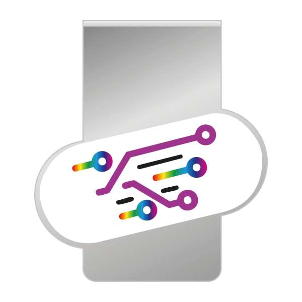 ROMINOX® Mehrweg-Büroklammer Shape Clip Variante, idealer Mailingartikel für Dokumente, bis zu 18 Se