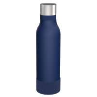 Flasche blau, Hülle dunkelblau