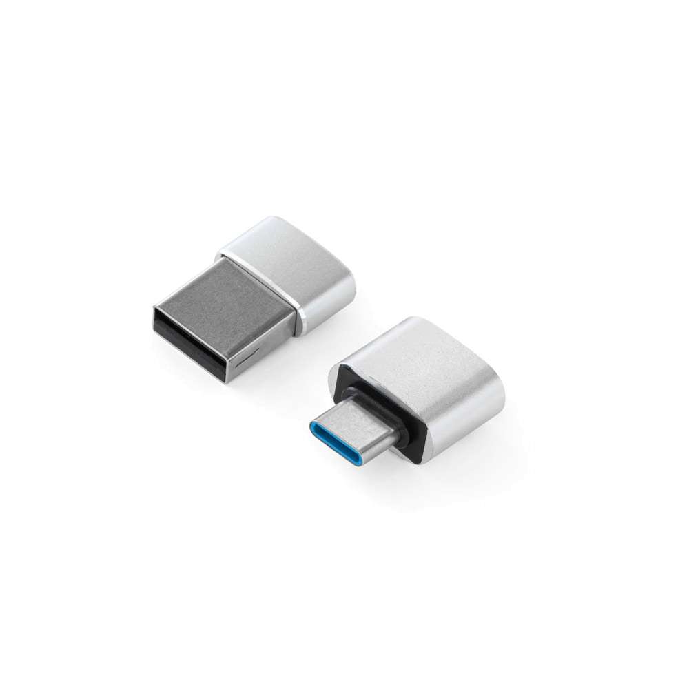 MINSKY Set aus 2 Aluminium USB-A / USB-C Adaptern
