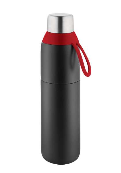 Metmaxx® Thermobecher "CremaExtensaNero" schwarz / Ring schwarz