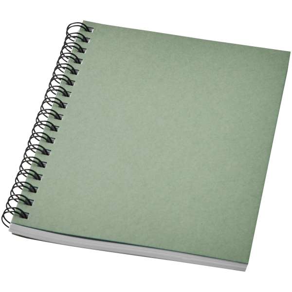 Desk-Mate® A6 farbiges recyceltes Notizbuch mit Spiralbindung