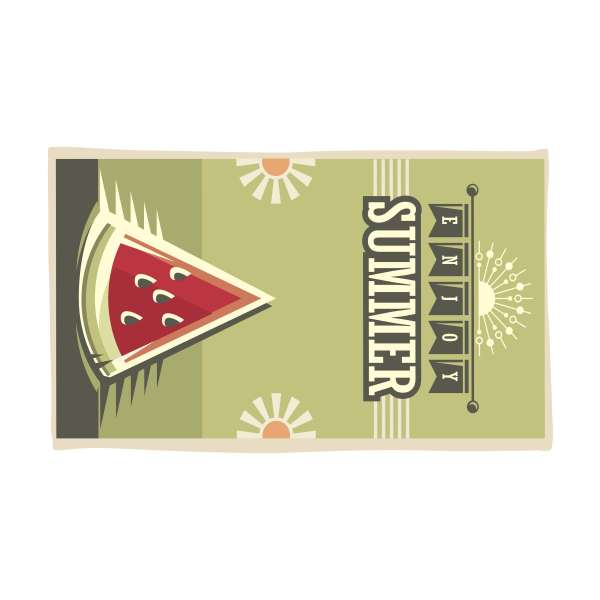 Printed RPET BeachTowel 350 g / m² 180 x 100 Strandtuch