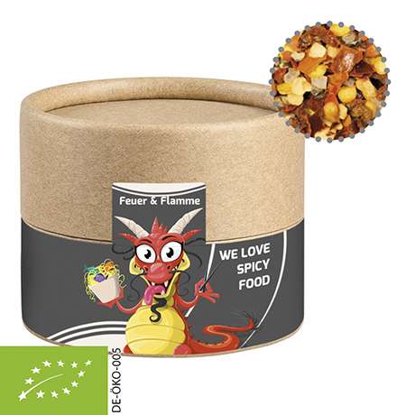 Bio Gewürzmischung Feuer und Flamme, ca. 40g, Kraftpapierdose Mini