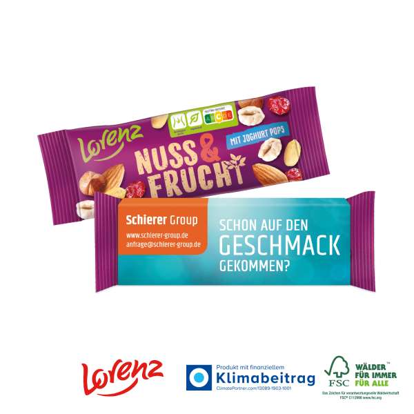 LORENZ NUSS & FRUCHT IM WERBESCHUBER