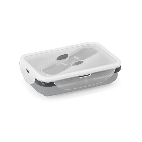 SAFFRON Lunchbox Faltbare hermetische Frischhaltebox aus Silikon und PP 640 mL