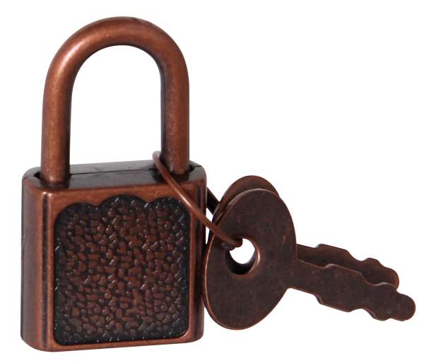 Vorhängeschloss rotbraun 3,2cm