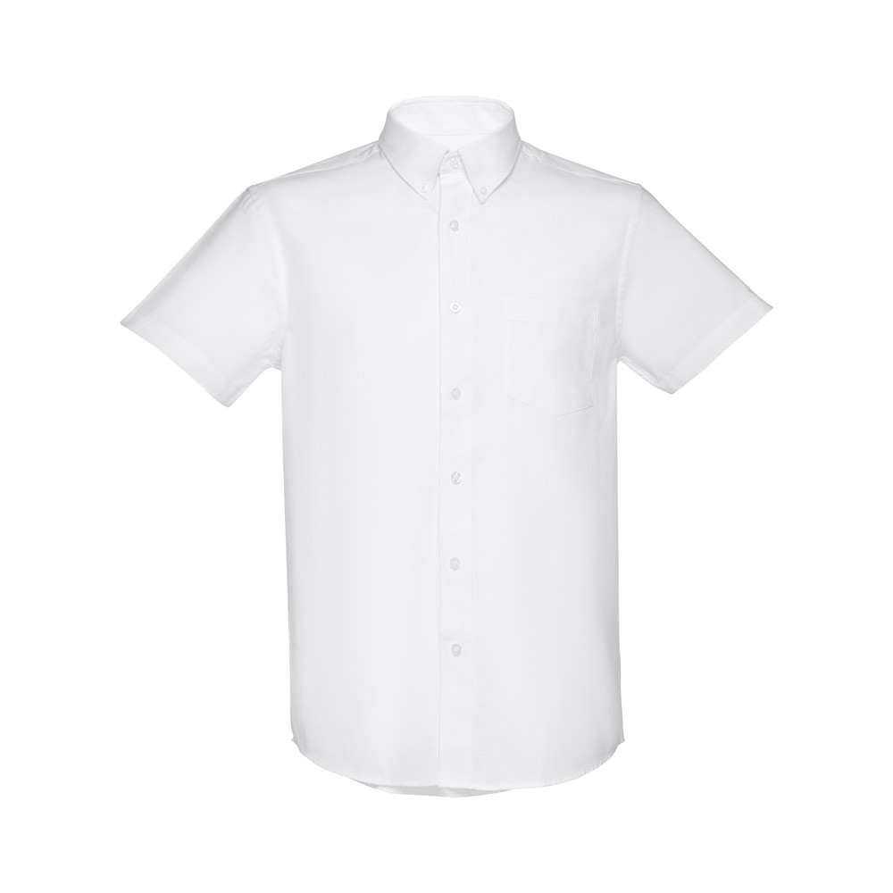 THC LONDON WH Kurzärmeliges Herren-Oxford-Hemd Weiße Farbe