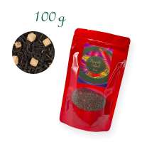 Aluverbundfolien-Standbodenbeutel, Aromabeutel, rot, mit Fenster, Inhalt 100 g
