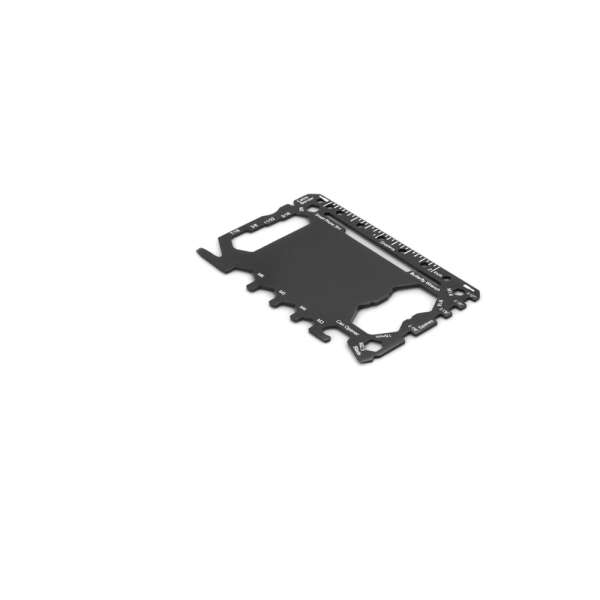 PEEBLES Multifunktionskarte aus Edelstahl mit 20 Funktionen