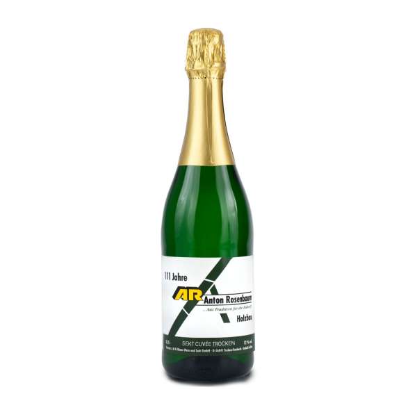 Sekt Cuvée - Flasche grün - Kapselfarbe, 0,75 l