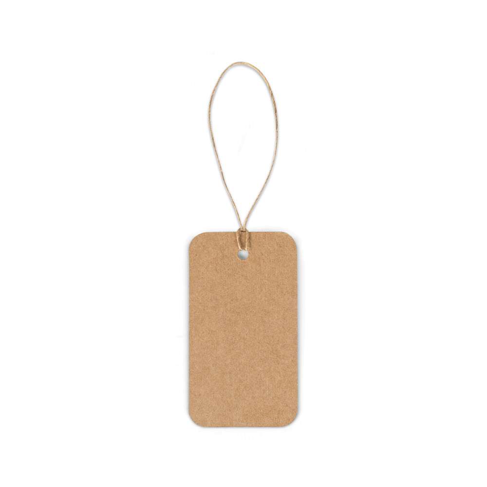 LABEL RECTANGULAR Rechteckiges Etikett aus 100% Recyclingpapier (700 g / m²)