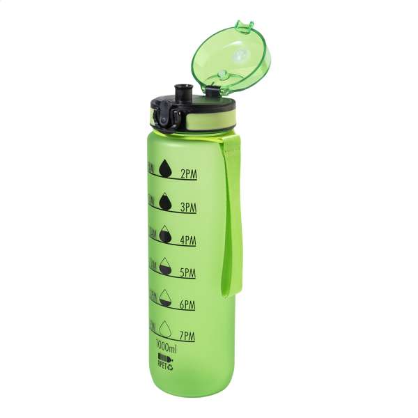 RPET Flasche mit Motivationsanzeige Sipcount