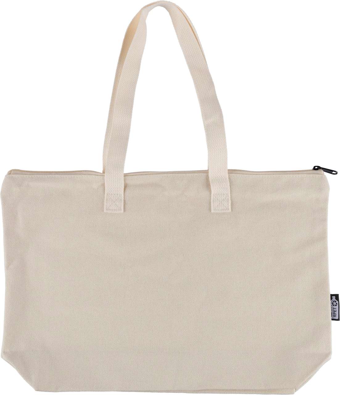 Tragetasche aus recyceltem Polycotton (330 g / m2) Malina