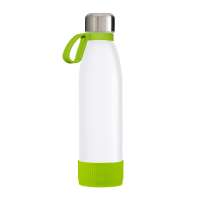 Flasche weiß, Ring hellgrün, Hülle hellgrün