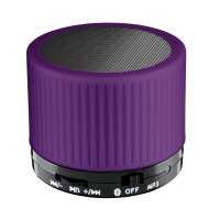 Lautsprecher schwarz, Gitter schwarz, Hülle lila