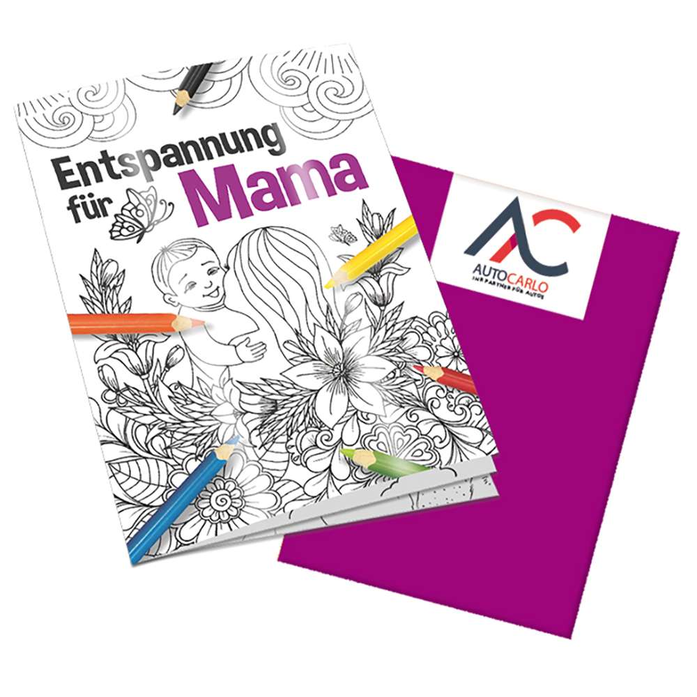 Malbuch / Mal-Set A6 - Entspannung für Mama