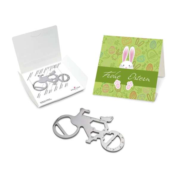 Geschenkartikel: ROMINOX® Key Tool Funktionen) im Motiv-Mäppchen Osterhase