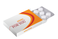 10er-Pfefferminzdrops-Blister in Schachtel in Tablettenoptik