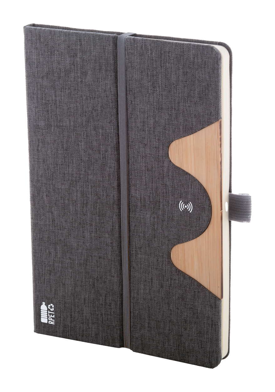 RPET Wireless-Charger / Notizbuch Chatom