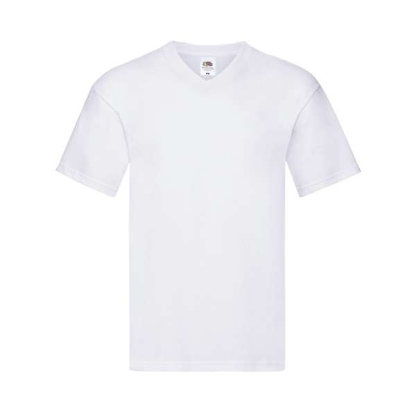 Erwachsene Weiß T-Shirt Iconic V-Neck