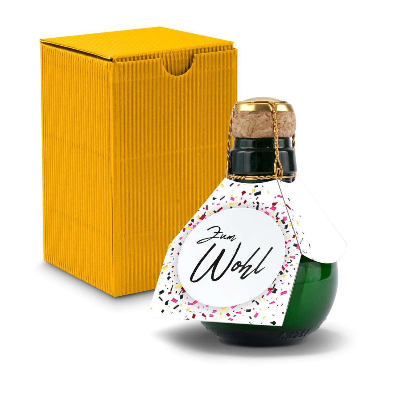 Kleinste Sektflasche der Welt! Zum Wohl - Inklusive Geschenkkarton in, 125 ml