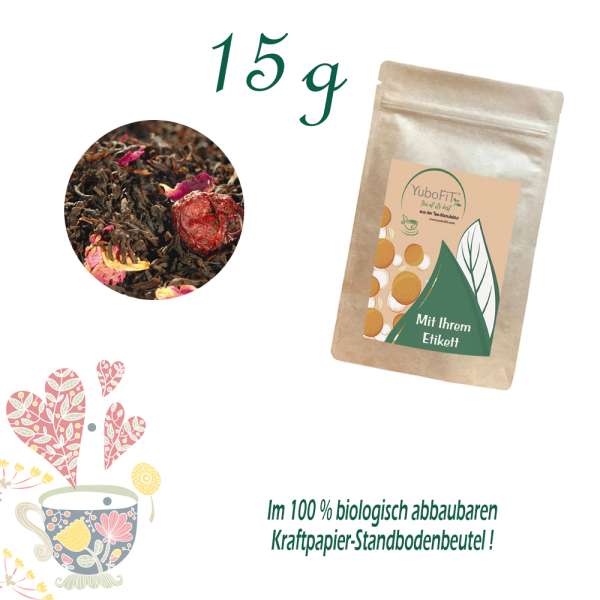 YuboFiT® Schwarzer Tee WILD CHERRY