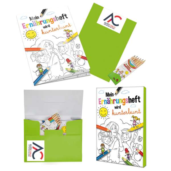 Malbuch / Mal-Set A6 - Ernährung