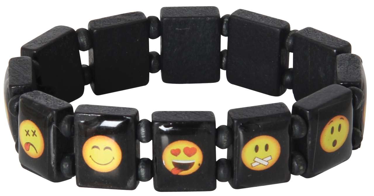 Holz-Armband 'Funny Face'