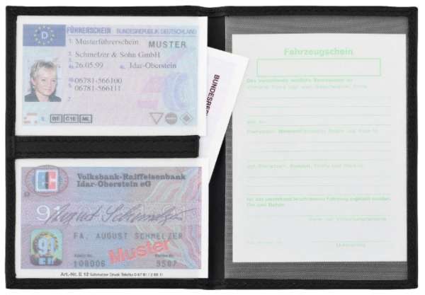 CreativDesign® Ausweistasche "517deLuxe" schwarz