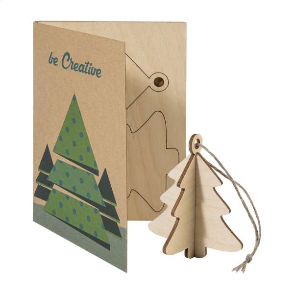 Weihnachtskarte, Stern FestiCard Kraft