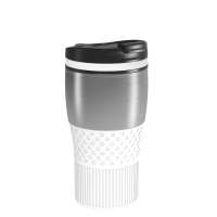 Becher silber, Ring weiß, Hülle weiß