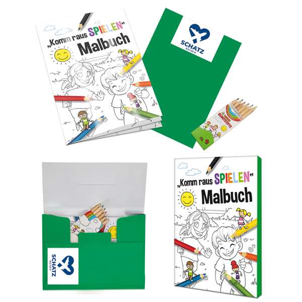 Malbuch / Mal-Set A6 - Komm-raus-spielen