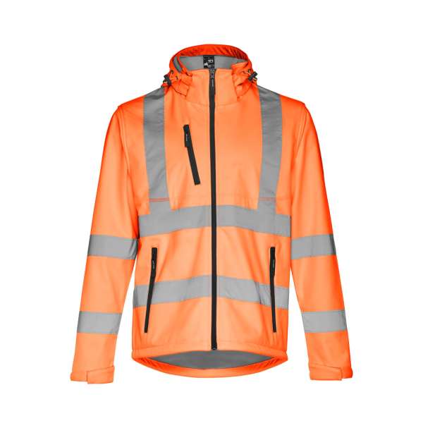 THC ZAGREB WORK Softshell-Jacke mit hoher Sichtbarkeit (Unisex)