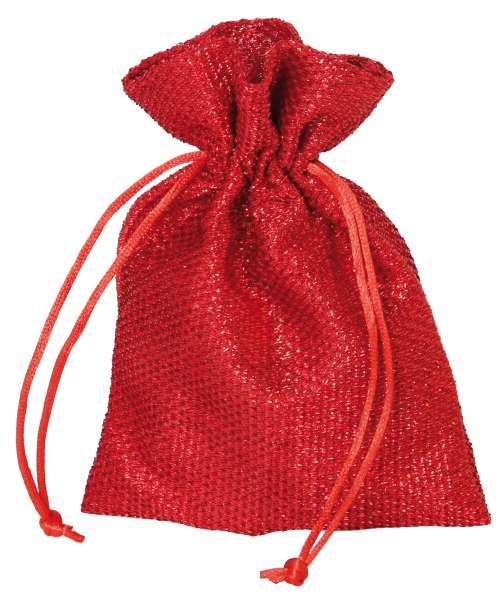 Glitzersäckchen klein rot
