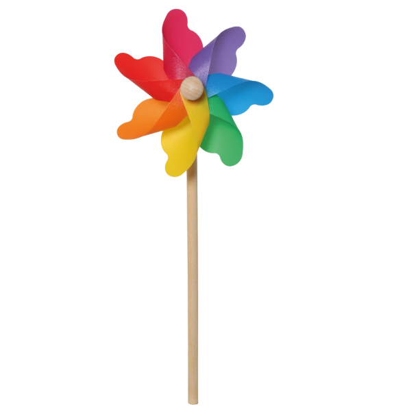 Windrad Blume bunt D11 cm