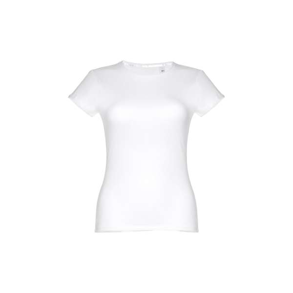 THC SOFIA WH Tailliertes Damen-T-Shirt aus Baumwolle Farbe Weiß