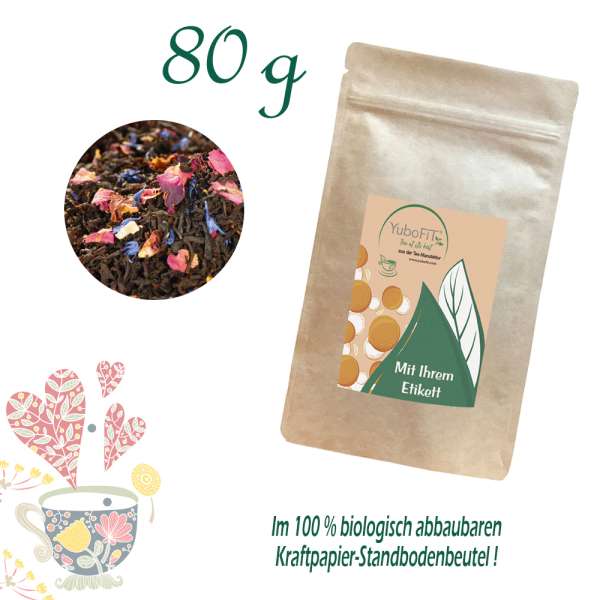 YuboFiT® Schwarzer Tee ROSE SPIRIT