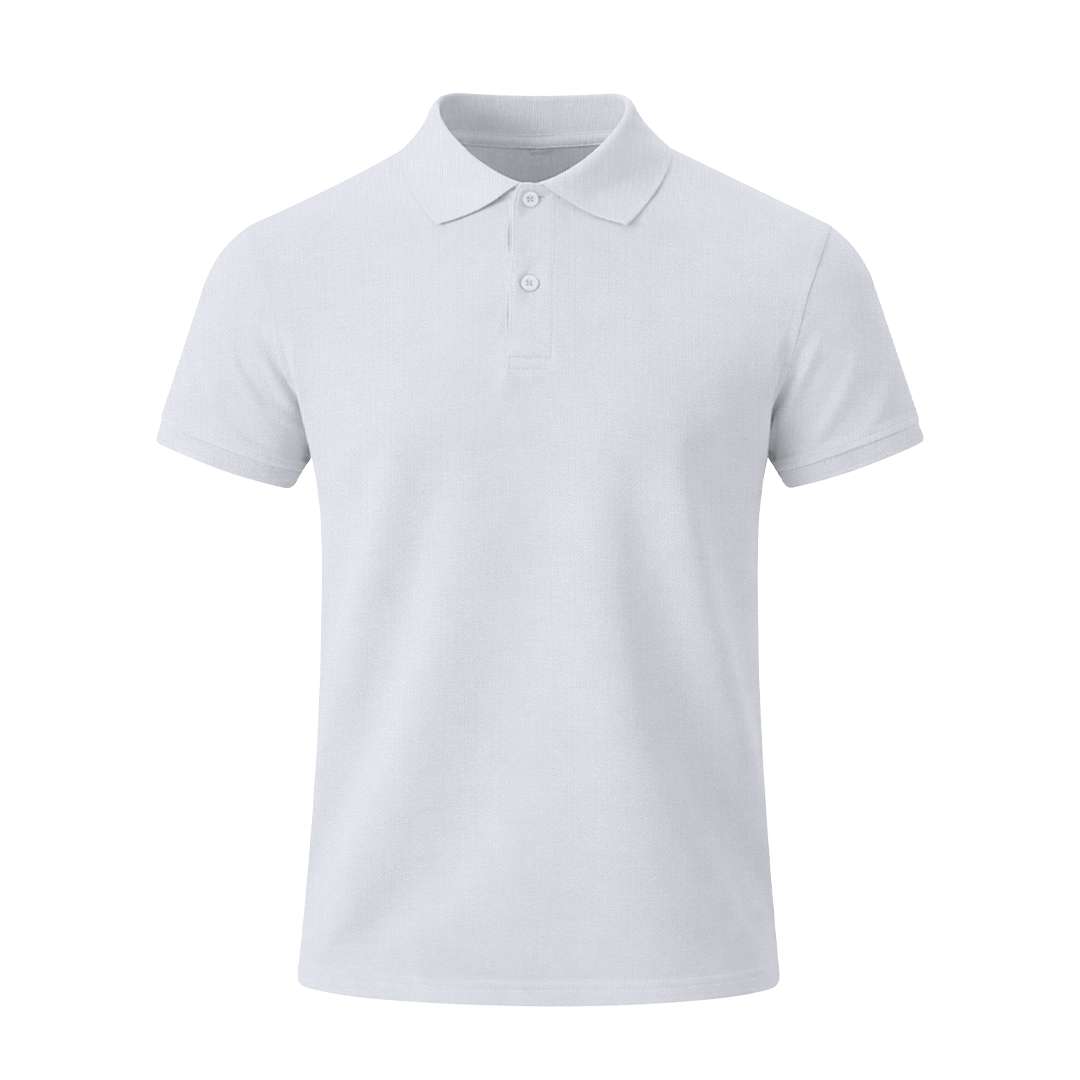 Erwachsene Weiß Polo-Shirt Charles